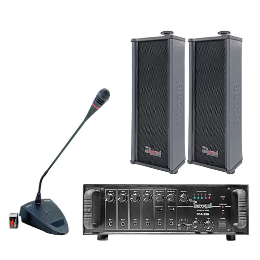 5Core Outdoor Speakers Stereo In Wall 100W Peak Passive Home Audio System 2 Pieces